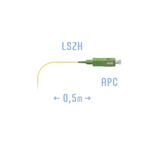 Пигтейл SC/APC SM (0.9) 0,5 m